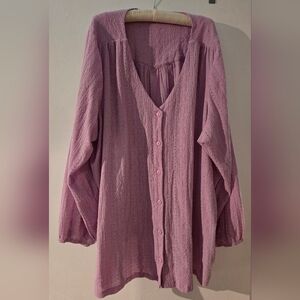 Pennington Bohemian Pink Flowing Blouse 5x